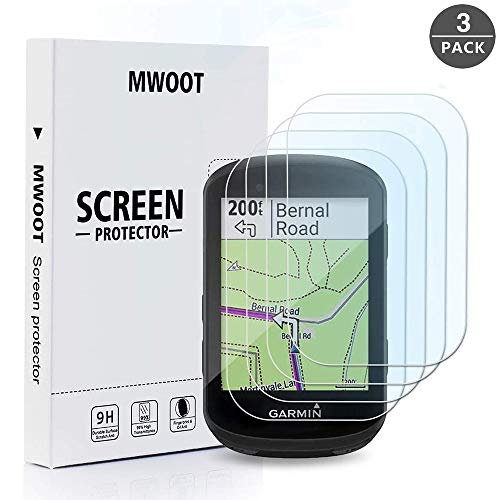 MWOOT 3 Pezzi Pellicole in Vetro Temperato per Garmin Edge 830 530, Anti...