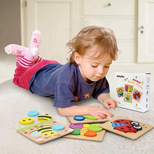 Carica l'immagine nel visualizzatore di Gallery, Afufu Puzzle in Legno, Giochi Bambini 1 2 3 4 Anni, Animali Da Fattoria