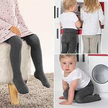 Carica l'immagine nel visualizzatore di Gallery, LaLoona - Set 2 paia calze bambina collant, calzamaglia bimba bimbo elasticizzati, ampio elastico alto in cotone (86-92, Grigio Scuro)