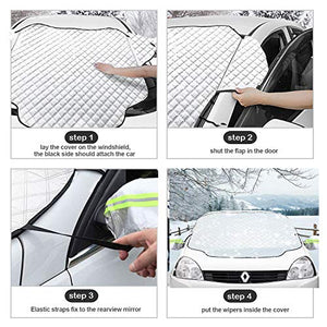 Ezlife Copertura Parabrezza Auto, Protezione Antighiaccio... - Ilgrandebazar