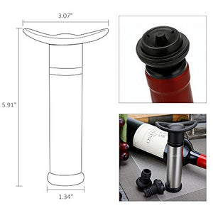 Bedee Salvavino pompa + 5 Tappi incluso, Pompa di Aspirazione in... - Ilgrandebazar