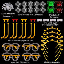 Carica l&#39;immagine nel visualizzatore di Gallery, Yodeace Braccialetti Luminosi Fluorescenti Starlight 100 Pezzi Barre... - Ilgrandebazar