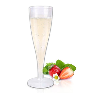 Schramm® 100 pezzi bicchieri da champagne monouso trasparente - Ilgrandebazar