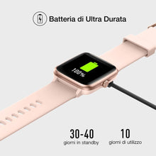 Carica l&#39;immagine nel visualizzatore di Gallery, UMIDIGI Smartwatch Fitness Tracker Orologio Uwatch3, Smart Watch Donna Uomo Bambini Cardiofrequenzimetro da Polso Contapassi Sportivo Activity Tracker per Android iOS Xiaomi Samsung Huawei - Oro Rosa