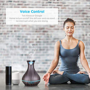 Alexa Diffusore Di aromi WiFi, Maxcio 400ML Profumatore Intelligente di Oli... - Ilgrandebazar