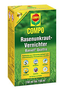 Compo, Diserbante selettivo per Prati, Banvel® M, erbicida Anche Contro Le Erbacce infestanti dai tappeti erbosi