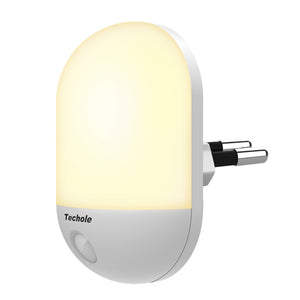 Luce Notturna LED, Techole Automatiche 55 * 87 * 65mm, Bianco - Ilgrandebazar