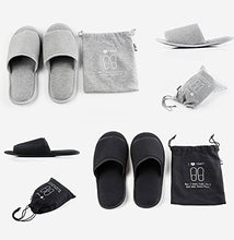 Carica l&#39;immagine nel visualizzatore di Gallery, Pantofole Usa e getta aperto Estate portatile EU 35-43, Noir*blanc - Ilgrandebazar