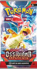 Carica l&#39;immagine nel visualizzatore di Gallery, Pokémon Confezione di buste dell’espansione Scarlatto e Violetto - Ossidiana Infuocata del GCC Pokémon (6 buste di espansione), edizione in italiano