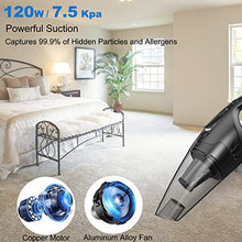 Carica l&#39;immagine nel visualizzatore di Gallery, Aspirabriciole, Aspirapolvere Senza Fili con Luce LED, 120W/7500PA... - Ilgrandebazar