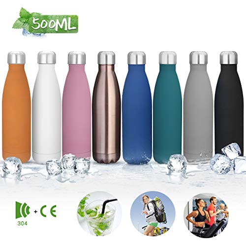 king do way Portatile Borraccia in Acciaio Inox Termica Bottiglia d'Acqua...
