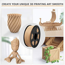 Carica l&#39;immagine nel visualizzatore di Gallery, SUNLU 3D Printer Filament PLA, 1.75mm PLA Wood Filament, Printing