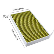 Carica l'immagine nel visualizzatore di Gallery, Modello 3 - Filtro antipolline per abitacolo con carboni attivi, modello...