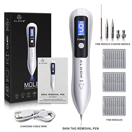 Verruche Rimozione, ALDOM Spot Eraser Pro, Mole Removal Pen con LED Display...