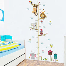 Carica l'immagine nel visualizzatore di Gallery, ElecMotive Metri da parete per bambini rimovibile misurare adesivi Animali - Ilgrandebazar