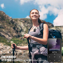 Carica l&#39;immagine nel visualizzatore di Gallery, AGPTEK Lettore MP3 Bluetooth Corsa con Clip e Fascia Braccia Nero A58