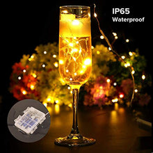 Carica l'immagine nel visualizzatore di Gallery, TOPYIYI Catena Luminosa Esterno【2 Pezzi】, 12M 120LED Stringhe Luci LED a Batteria, Luci Natale Impermeabile, Luci da Esterno e Interni per Partito, Feste, Natale, Matrimoni, Albero, Giardino, Regali