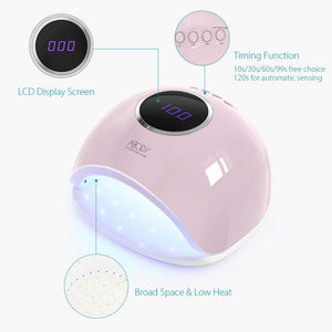 Abody Lampada Unghie UV LED da 48W, Fornetto Professionale Rosa - Ilgrandebazar