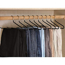 Carica l&#39;immagine nel visualizzatore di Gallery, SONGMICS 20 Pezzi - Nero Metallo Pantaloni Gancio Grucce in Acciaio - Ilgrandebazar