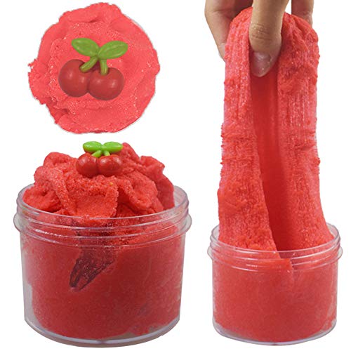 SWZY Fluffy Cherry Cloud Slime 2018 Newest 200ML Fairy Putty Fruit - Ilgrandebazar