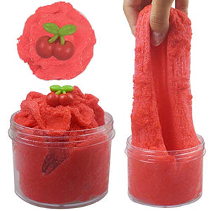 SWZY Fluffy Cherry Cloud Slime 2018 Newest 200ML Fairy Putty Fruit - Ilgrandebazar