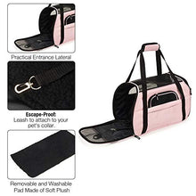 Carica l'immagine nel visualizzatore di Gallery, Trasportino Cane Gatto Pet Carrier S-(Upgraded): 43Lx23Wx29H cm, rosa chiaro