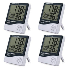 Carica l&#39;immagine nel visualizzatore di Gallery, ESYNiC 4PZ 3 in 1 Igrometro Termometro Digitale con Display LCD 4pz Nero - Ilgrandebazar