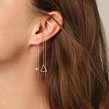 Carica l&#39;immagine nel visualizzatore di Gallery, 3 Paia Filo Ciondolare Orecchini Pendenti Catena da donna Orecchio Lineare... - Ilgrandebazar