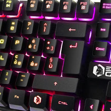 Carica l&#39;immagine nel visualizzatore di Gallery, EMPIRE GAMING - Tastiera Gaming K300 QWERTY Italiana -105 Tasti Semimeccanica -Retroilluminazione LED RGB -19 Keys Anti-ghosting -12 Scorciatoie multimediali - USB con Filo