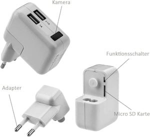 TenSky HD 1080P Telecamera Nascosta Telecamera Spia WiFi Spy Cam Caricatore USB Microcamere Spia Rilevazione del Movimento Videocamera di Sorveglianza Controllo APP