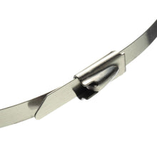 Carica l&#39;immagine nel visualizzatore di Gallery, ANZESER in acciaio inox Fascette 4.6 * 300mm dello scarico Involucro Coated... - Ilgrandebazar