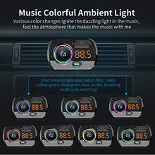 Carica l&#39;immagine nel visualizzatore di Gallery, FM Trasmettitore Bluetooth 5.0 per Auto con Due Porta USB (QC 3.0 e Nero