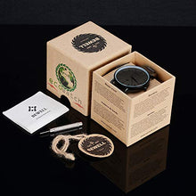 Carica l&#39;immagine nel visualizzatore di Gallery, BEWELL Orologio in Legno Unisex Analogico Al quarzo con Cinturino Uomo Nero - Ilgrandebazar