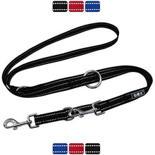 Carica l'immagine nel visualizzatore di Gallery, DDOXX Guinzaglio per Cani Nylon Riflettente, S - 1,5 x 200 cm, Nero