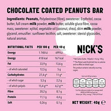 Carica l'immagine nel visualizzatore di Gallery, NICKS Peanut n Fudge, barretta di cioccolato al latte con arachidi e caramelle, senza zuccheri aggiunti, senza glutine, 20 x 40g