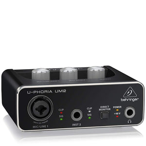 Behringer U-PHORIA UM2  2 x 2 interfacce audio USB 2.0 Nero - Ilgrandebazar