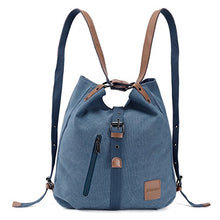 Carica l&#39;immagine nel visualizzatore di Gallery, JOSEKO Borsa Donna,Zainetto Donna Zaino Alla Moda Con Tracolla Casuale Blu