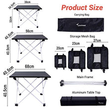 Carica l'immagine nel visualizzatore di Gallery, Sportneer Tavolo da Campeggio Leggero, Pieghevole in M-56*40.5*40.5 CM
