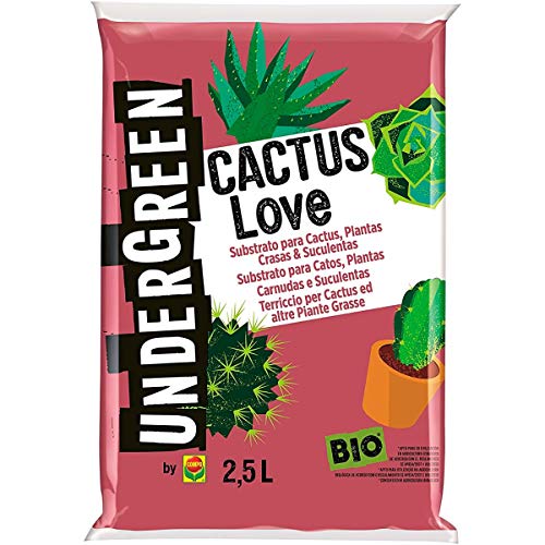 Undergreen, 2,5 Cactus Love, Terriccio BIO Ideale per tutte le Cactacee e...