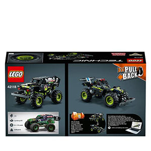 LEGO 42118 Technic Monster Jam Grave Digger, Kit 2 in 1 da Monster Truck a Buggy Fuoristrada con Azione Pull-Back, Giochi per Bambini, Ragazzi e Ragazze dai 7 Anni