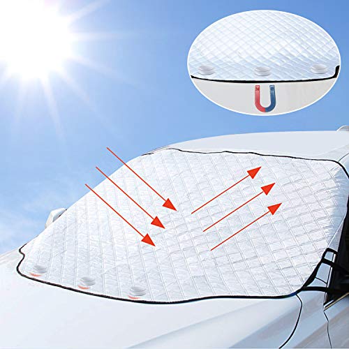 Parasole Auto Parabrezza Anteriore 3 magneti Ripiegabile Contro i Raggi UV...