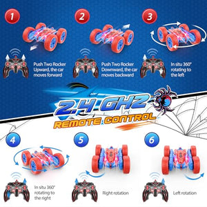 HappyGoLucky Macchina Telecomandata per Bambini, Giochi Bambini 3 4 5 Anni Regalo Bambino 3 4 5 6 7 8 9 Anni Maschio Giochi per Bambini Giocattoli Giochi Bambino 3-10 Anni Maschio Monster Truck