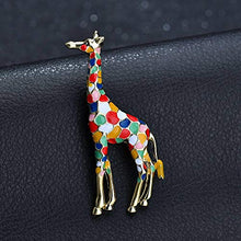 Carica l&#39;immagine nel visualizzatore di Gallery, AILUOR Giraffe Spilla, Smalto Spilla s Animale Sveglio Multicolore - Ilgrandebazar