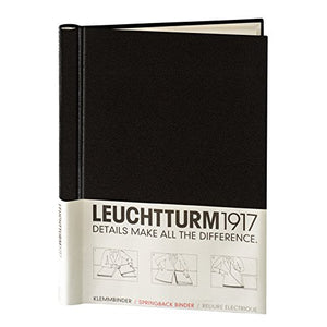 Leuchtturm 341739 Peka Sprinback raccoglitore per 150 fogli Black - Ilgrandebazar
