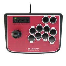 Carica l&#39;immagine nel visualizzatore di Gallery, Lioncast Controller Joystick per Combattimento Arcade Rosso - PC, PS2, PS3