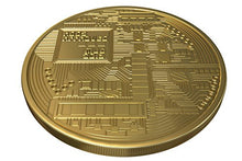 Carica l&#39;immagine nel visualizzatore di Gallery, 1x Moneta Bitcoin con placcatura in Oro 24 carati | Vero Pezzo da Collezione... - Ilgrandebazar