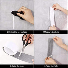 Carica l'immagine nel visualizzatore di Gallery, Nastro Per Riparare Zanzariere Nastro Adesivo in Fibra Di Vetro Per Finestre Schermo Patch Adesivo Forte Per Riparazione Di Finestre E Porte Antizanzara Insetto Finestre Insetto