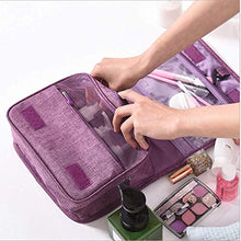 Carica l&#39;immagine nel visualizzatore di Gallery, Beauty Case da Viaggio,Appeso Trousse Toilette,Multi-compartimenti Purple