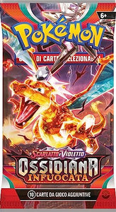 Pokémon Confezione di buste dell’espansione Scarlatto e Violetto - Ossidiana Infuocata del GCC Pokémon (6 buste di espansione), edizione in italiano