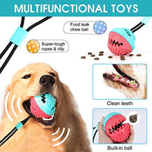 Carica l&#39;immagine nel visualizzatore di Gallery, VZATT Pet Palla con Ventosa, Giocattoli da Masticare per Cani, Gioco blu